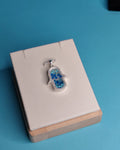 Colgante Mano De Fatima Con Cristales Celestes