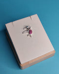 Colgante Colibri Con Microcircones Fucsias