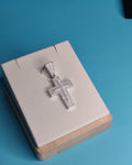 Colgante Cruz Doble Grande Con Microcircones