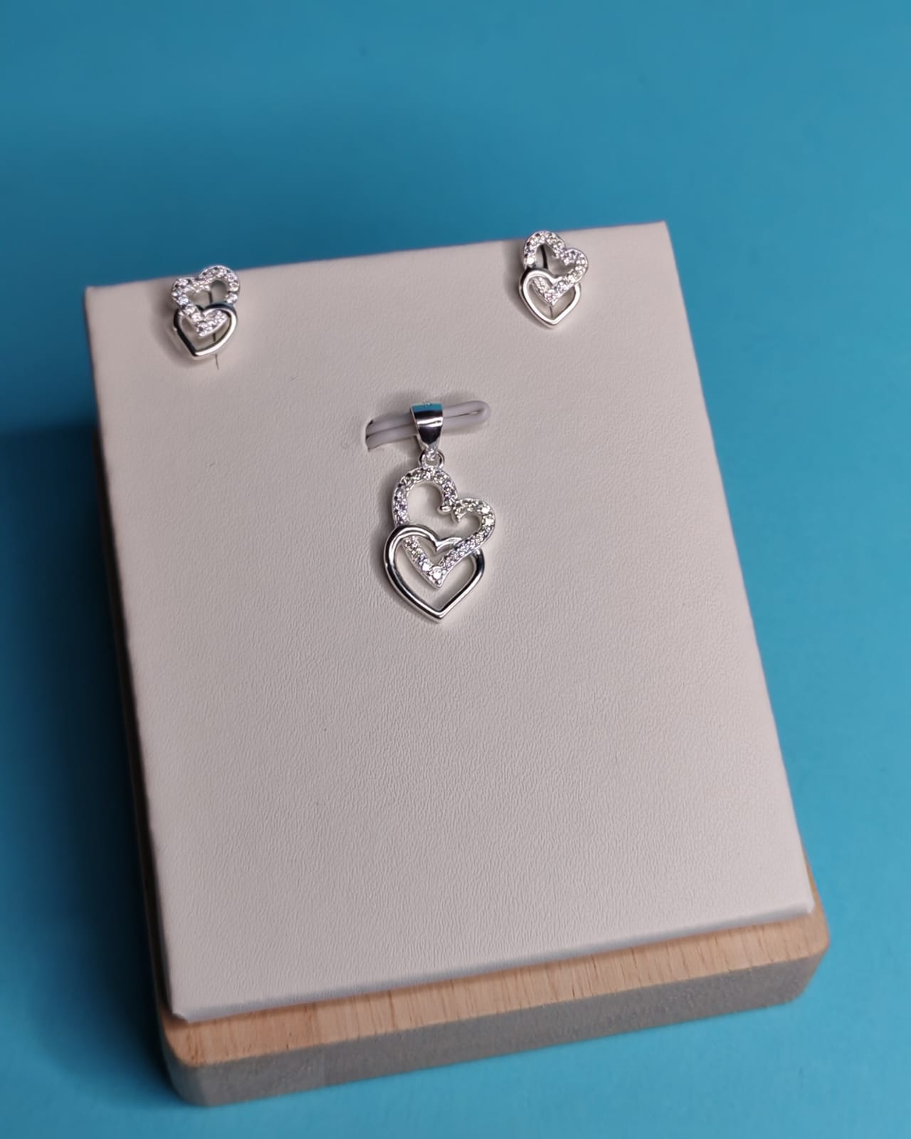 Conjunto Doble Corazòn Microcircones