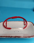 Pulsera De Protecciòn Hilo Rojo Placa