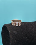 Anillo Triple Circòn Plata Con Oro