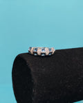 Anillo Celeste y Blanco