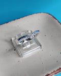 Anillo Curvo Degradado Celeste