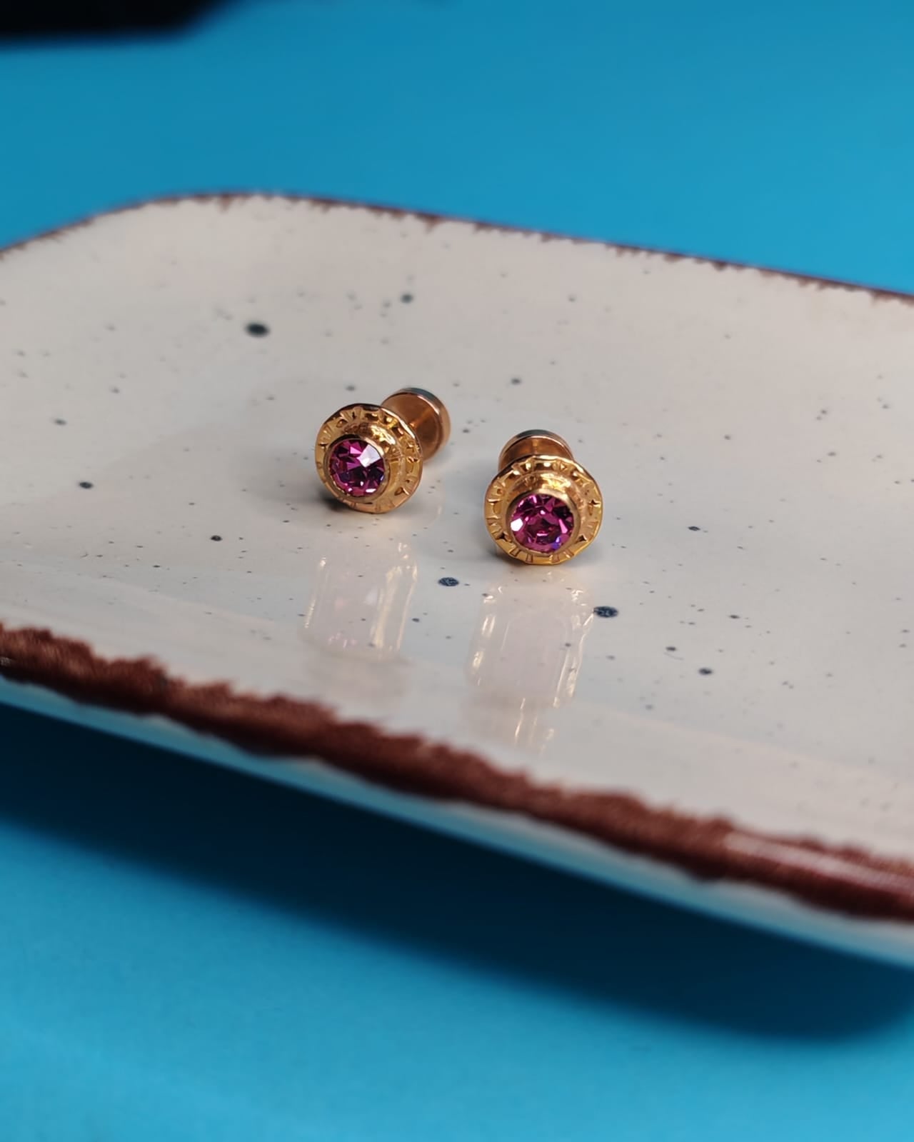 Aro Abridor De Bebè 14k Circòn Rosado