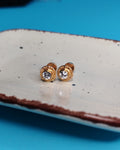 Aro Abridor De Bebè 14k Circòn Blanco