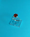Anillo Solitario Rojo