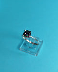 Anillo Solitario Tornasol Oscuro