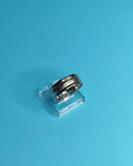 Anillo De Compromiso Plata Con Oro Medio Punto Talla 18