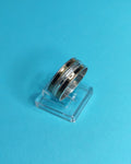 Anillo De Compromiso Plata Con Oro Limado Talla 25