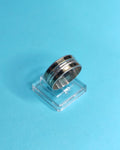 Anillo De Compromiso Plata Con Oro Limado Talla 15