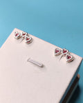 Aros Tres Corazones Rosa