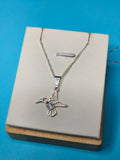Collar Colibri Calado Blanco